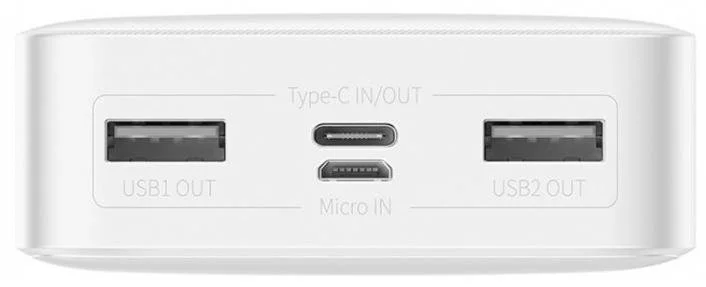 Фото: Батарея універсальна Baseus Bipow 20000mAh White (PPDML-J02) № 4 | KTC