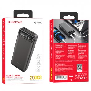 Батарея універсальна BOROFONE BJ14A 20000mAh Black (BJ14A Black)