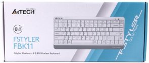 Клавіатура компактна A4tech Fstyler FBK11 White