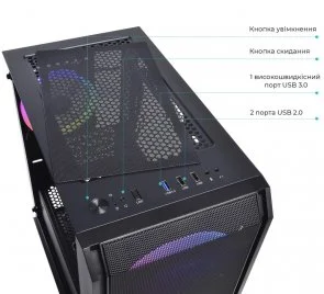 Фото: Корпус QUBE Neptune Mini Black with window (QB08N_FCNU3) № 4 | KTC