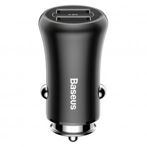 Зарядний пристрій Baseus Gentleman Dual 2xUSB 4.8A Black (CCALL-GB01)