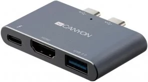Фото: USB-хаб Canyon 3in1 DS-1 Dark Gray (CNS-TDS01DG) № 2 | KTC