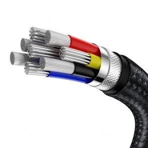Фото: Кабель Baseus Cafule Metal 100W CM / CM 1m Black (CATJK-C01) № 5 | KTC