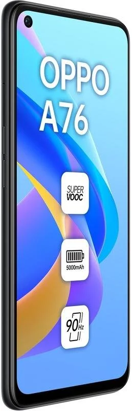 Фото: Смартфон OPPO A76 4/128GB Glowing Black № 3 | KTC