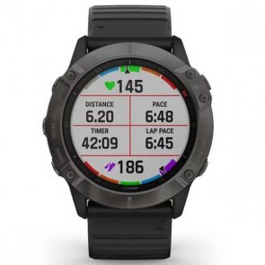 Смарт годинник Garmin Fenix 6X Pro Sapphire Carbon Grey DLC with Black Band (010-02157-11)