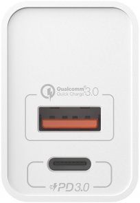 Зарядний пристрій Momax UM13 One Plug PD 20W QC 3.0 White (UM13EUW)