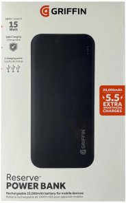 Батарея універсальна Griffin Power Bank 20000mAh Black (GP-149-BLK)