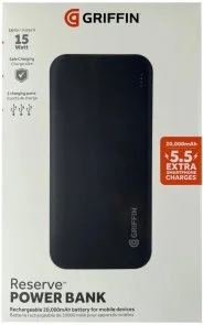 Фото: Батарея універсальна Griffin Power Bank 20000mAh Black (GP-149-BLK) № 5 | KTC