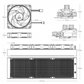 Система водяного охолодження Arctic Liquid Freezer II 420 A-RGB (ACFRE00109A)