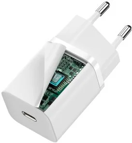 Фото: Зарядний пристрій Baseus Super Silicone PD 30W White (CCSUP-J02) № 2 | KTC