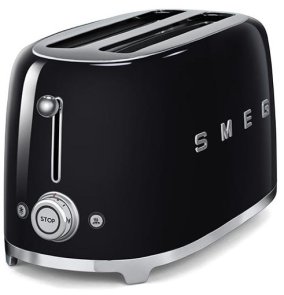 Тостер Smeg Retro Style Black (TSF02BLEU)