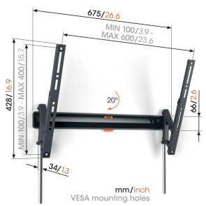 Кронштейн Vogels TVM 3613 Black (3836230)