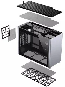 Фото: Корпус Jonsplus i100-G Aluminum Silver with window (i100-G_Silver) № 8 | KTC