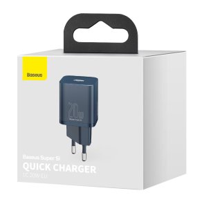 Зарядний пристрій Baseus Super Si Quick Charger PD 20W Blue (CCSUP-B03)