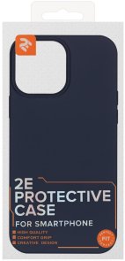 Чохол 2E for Apple iPhone 13 Pro Max - Basic Liquid Silicone Midnight Blue (2E-IPH-13PRM-OCLS-MB)