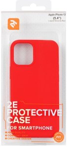 Чохол 2E for Apple iPhone 12 Mini - Liquid Silicone Red (2E-IPH-12-OCLS-RD)