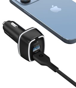 Зарядний пристрій AMAZINGthing Speed Pro PD45W / PPS33W 3 Port Car Charger (SP45WCAA)