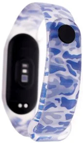 Фото: Ремінець Climber for Xiaomi Mi Band 7 - Silicone Wristbandr Camouflage Blue № 3 | KTC