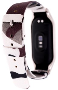 Ремінець Climber for Xiaomi Mi Band 7 - Metal Case plus Denim Canvas Camouflage white