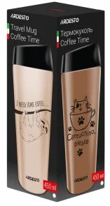 Фото: Термочашка Ardesto Coffee time Bradypus 450ml Beige (AR2645DBE) № 7 | KTC