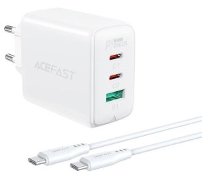 Зарядний пристрій Acefast A13 PD65W White (AFA13W)