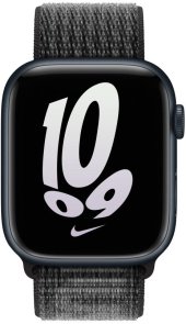 Ремінець Apple for Apple Watch 45mm - Nike Sport Loop Black/Summit White (MPJ13)