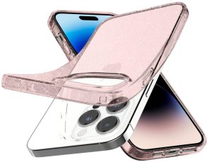 Чохол Spigen for Apple iPhone 14 Pro - Liquid Crystal Glitter Rose Quartz (ACS04955)