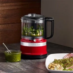 Фото: Кухонний комбайн KitchenAid Mini food chopper 830ml 5KFC3516 Red (5KFC3516EER) № 6 | KTC