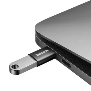 Фото: Перехідник Baseus Ingenuity Series Mini OTG Adaptor Type-C / AF Black (ZJJQ000001) № 2 | KTC