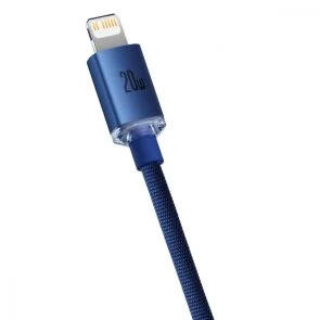 Фото: Кабель Baseus Crystal Shine Series 20W Type-C / Lightning 1.2m Blue (CAJY000203) № 3 | KTC