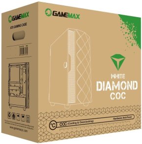 Корпус Gamemax Diamond COC WT White with window