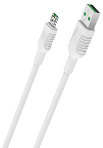 Кабель BOROFONE BX33 Billow 4A AM / MicroUSB 1m White (BX33MW)