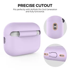 Фото: Чохол for AirPods Pro 2 - Silicon Case DELIDIGI Lavender № 2 | KTC