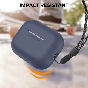 Фото: Чохол for AirPods Pro 2 - Silicon Case DELIDIGI Midnight blue № 8 | KTC