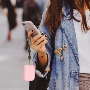 Фото: Чохол for AirPods Pro 2 - Silicon Case DELIDIGI Pink № 6 | KTC