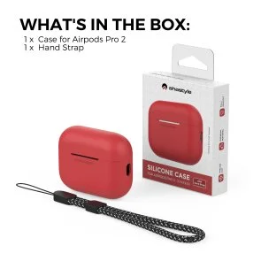 Фото: Чохол for AirPods Pro 2 - Silicon Case DELIDIGI Red № 4 | KTC