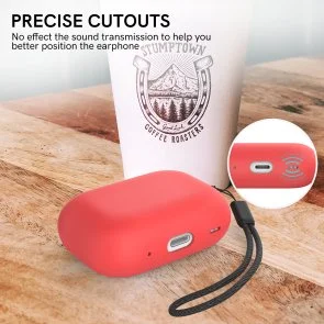 Фото: Чохол for AirPods Pro 2 - Silicon Case Two Parts Red № 5 | KTC