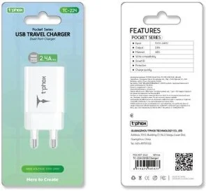 Фото: Зарядний пристрій T-PHOX TC-224 Pocket Dual White (TC-224 (W)) № 5 | KTC