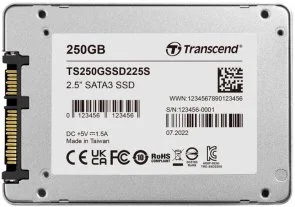 Фото: SSD-накопичувач Transcend SSD225S SATA III 250GB (TS250GSSD225S) № 2 | KTC