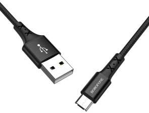 Кабель BOROFONE BX20 Enjoy AM / MicroUSB 2A Black (BX20MB)