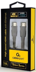 Кабель Cablexpert 4K HDMI / HDMI 1.8m v2.0 Black (CC-HDMIL-1.8M)