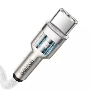 Фото: Кабель Baseus Cafule Metal 100W CM / CM 2m White (CATJK-D02) № 3 | KTC