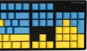 Фото: Клавіатура Hator Rockfall EVO Ukrainian Kailh Optical Black (UKR-HTK-610) № 3 | KTC