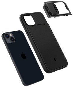 Чохол Spigen for Apple iPhone 14 - Optik Armor MagFit Black (ACS05070)