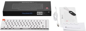 Клавіатура Keychron K3 84 Key Gateron Blue UKR/ENG/RUS USB/WL White