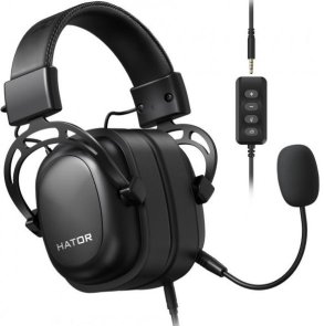 Гарнітура Hator Hypergang 7.1 USB Black (HTA-840)