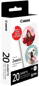 Папір Canon ZINK 1.3 Pre-Cut Circle Sticker Pack 20 sheets (4967C003)