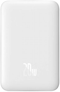 Батарея універсальна Baseus Magnetic Mini Wireless Fast Charge 10000mAh 20W White (PPCX030002)