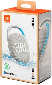 Портативна колонка JBL Clip 4 Eco White (JBLCLIP4ECOWHT)