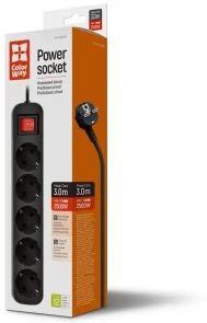 Фото: Мережевий фільтр ColorWay CW-PSEA53BK 5/3m Black № 2 | KTC